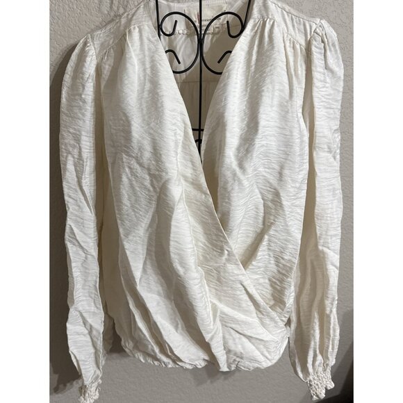 Anthropologie XXS Elegant Cream Long Sleeve Top NWT! - Picture 1 of 16
